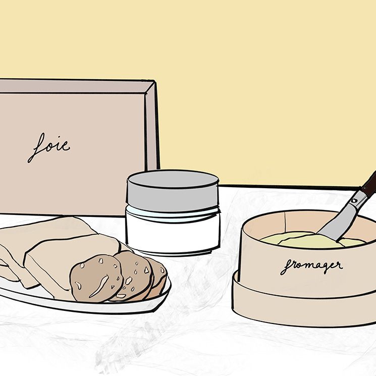 Ilustración de productos gourmet