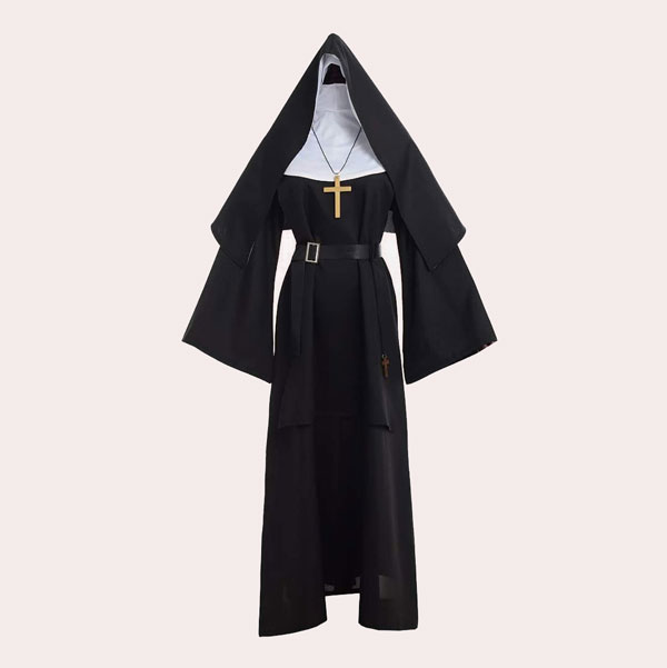 GRACEART The Nun Deluxe adulto Disfraz de monja para mujer